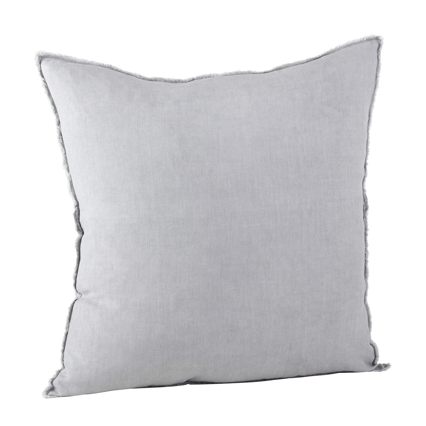 Fennco Styles Fringed Design Down Filled Linen 20-Inch Throw Pillow