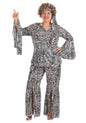 Foxy Lady Disco Costume - Women's 70s Retro Outfit with Bell Bottoms
