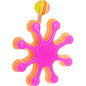 Fuchsia Pink Acrylic Multi Layered Paint Splash Belly Ring