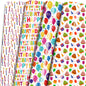 LCY WEDSHI Birthday Wrapping Paper 12pcs 20x29in Multicolor Birthday Theme