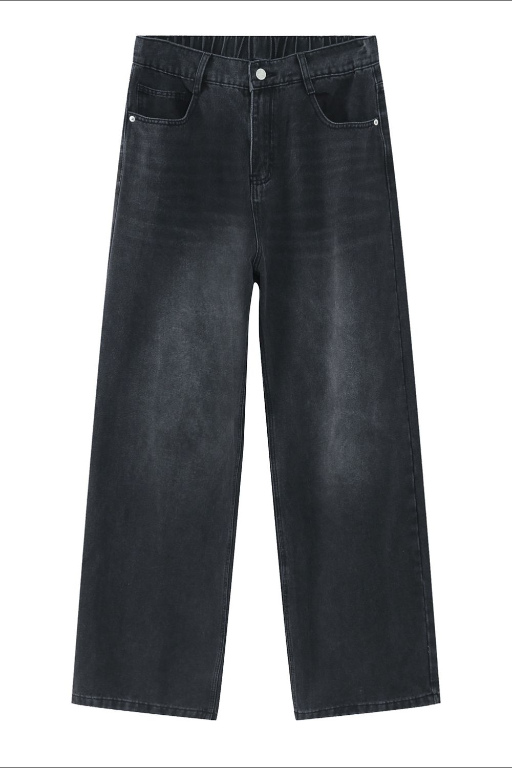 Wide Leg Jeans with Pockets