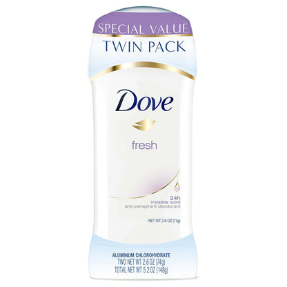 Dove Deodorant Fresh 2.6 oz Twin Pack