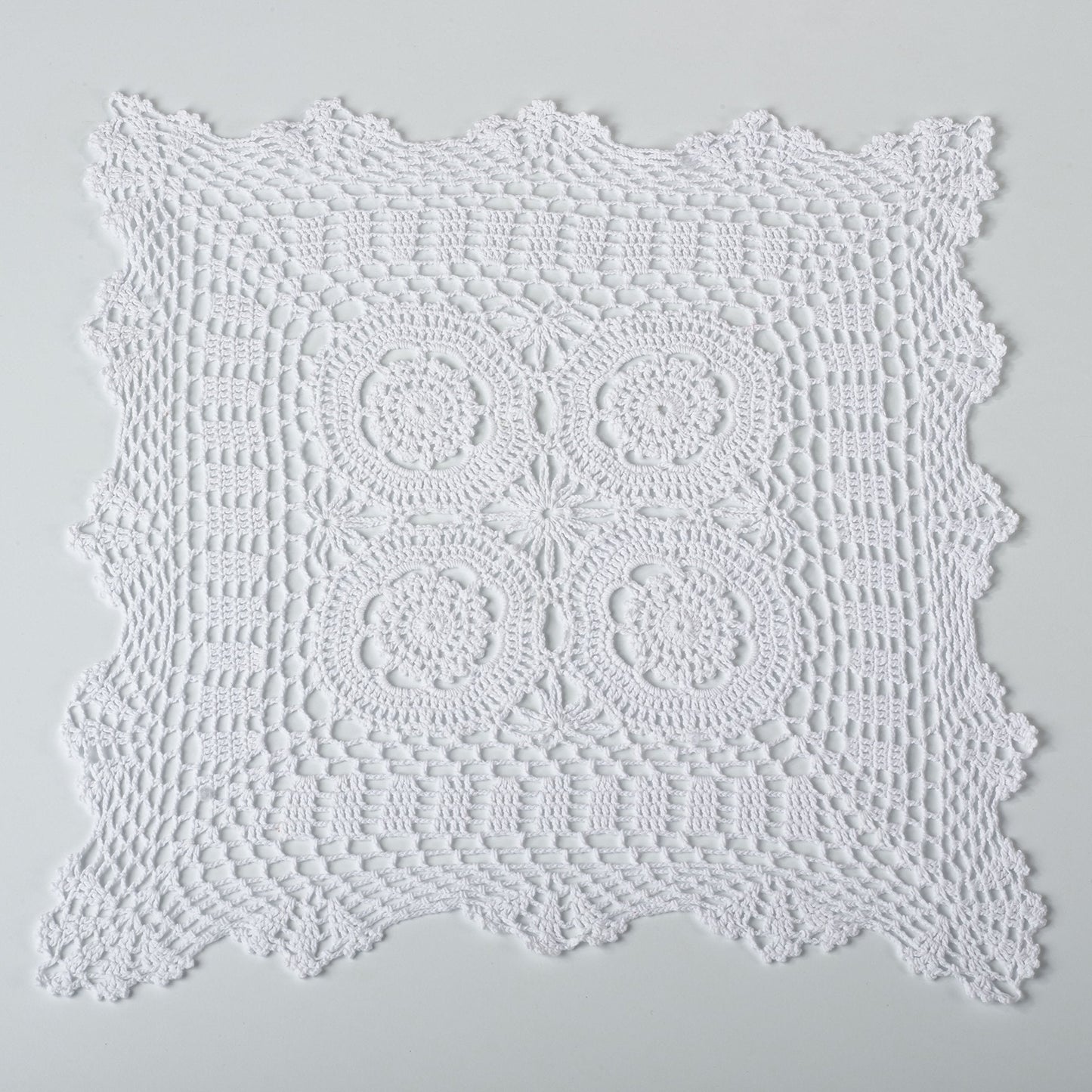 Fennco Styles Handmade Crochet Traycloth Cotton Doilies