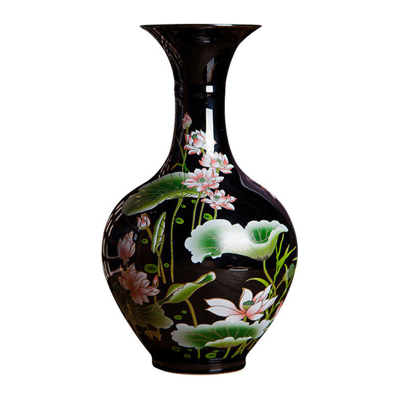 Small Black Pottery Bud Vases – Chinese‑Style Ceramic Ornaments (14 Designs)