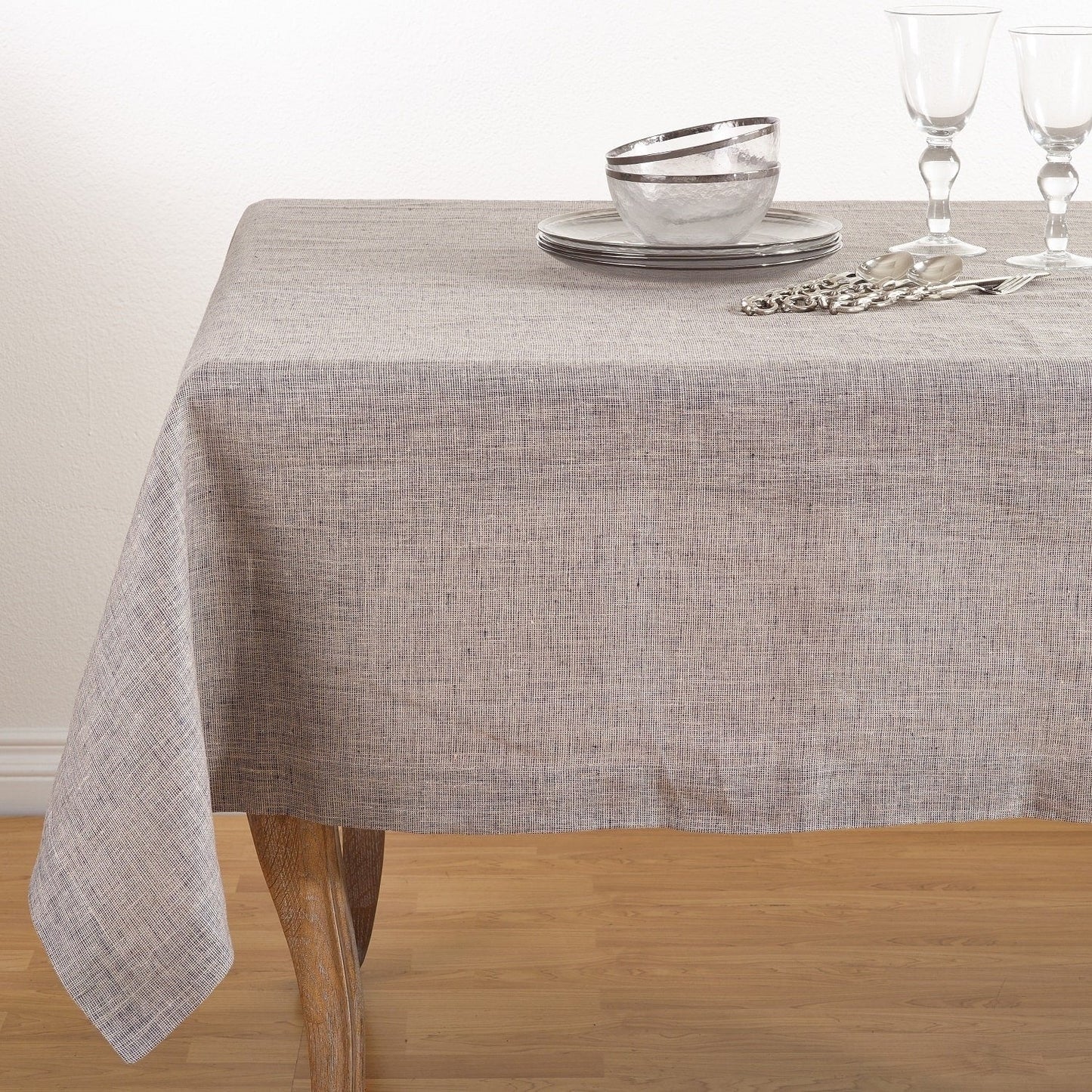 Fennco Styles Classic Heavy Denier Tablecloth, 100% Linen