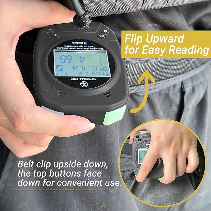 Shot Timer for Shooting - Upgraded Shooting Timer for Training & Dry Fire Practice, Loud Buzzer and Auto-Backlight, Ideal for IPSC, IDPA, USPSA