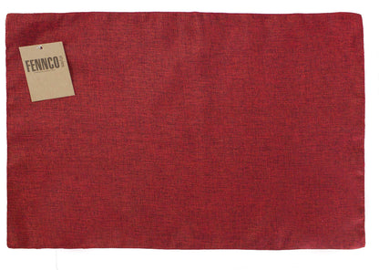 Fennco Styles Classic Solid Color Design Table Placemats