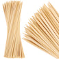 MalloMe XL Bamboo Skewers 6 Inch 100 pcs - 4mm Thick Bamboo Sticks - Heavy Duty Wooden Shish Kabob Skewers for Grilling - for Kebab BBQ Grill Hot Dog, Candy Apple Smores Sticks Wood Skewer Appetizers
