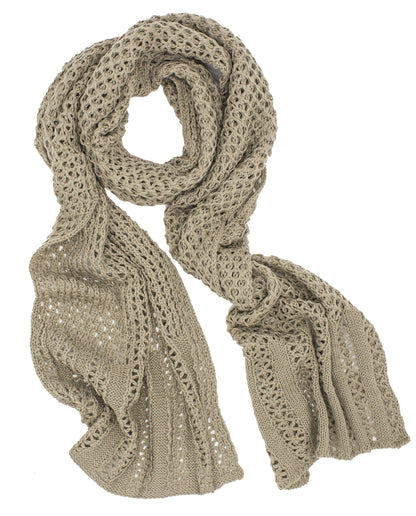 stylesilove Classic Knitted Women Solid Color Oblong Scarf