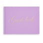 &And Per Se Purple Wedding Guest Book Hardcover Memory Keepsake Album