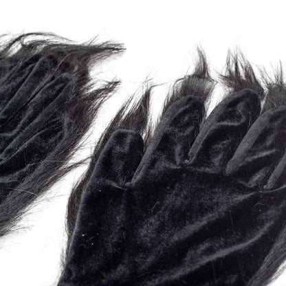 Halloween Costume Accessory Furry Gloves