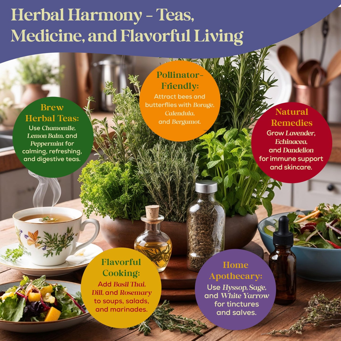 35 Medicinal & Tea Herb Seeds Variety Pack - 16,285+ Non-GMO Heirloom Herbs Seeds for Planting Indoor & Outdoor: Lavender, Rosemary, Echinacea, Mint, Catnip, Basil - Gardening Seed Packets