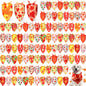 Preboun 100Pcs Fall Thanksgiving Dog Bandanas Pumpkin Maple Leaves Yellow Orange