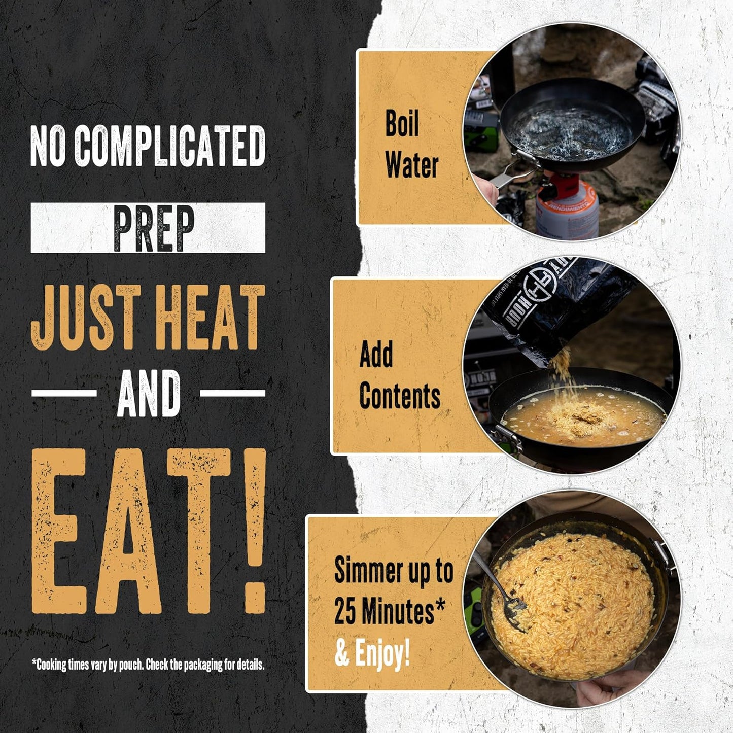 Ready Hour 120 Serving Entree Bucket-Freeze Dried Emergency Food Supply-Survival Meals with Long Shelf Life-Prepper Essentials for Disaster, Camping, Hiking, or Outdoor Use