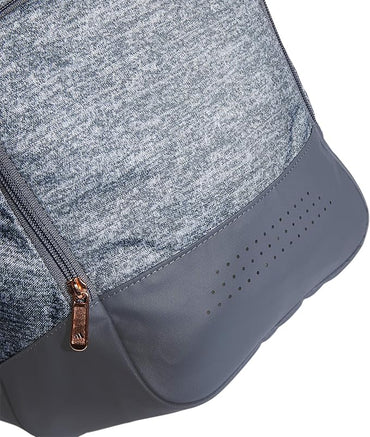 adidas Unisex Defender 4.0 Gym Duffel Bag for Men and Women, Jersey Onix Grey/Rose Gold/Onix Grey, Small (38L)