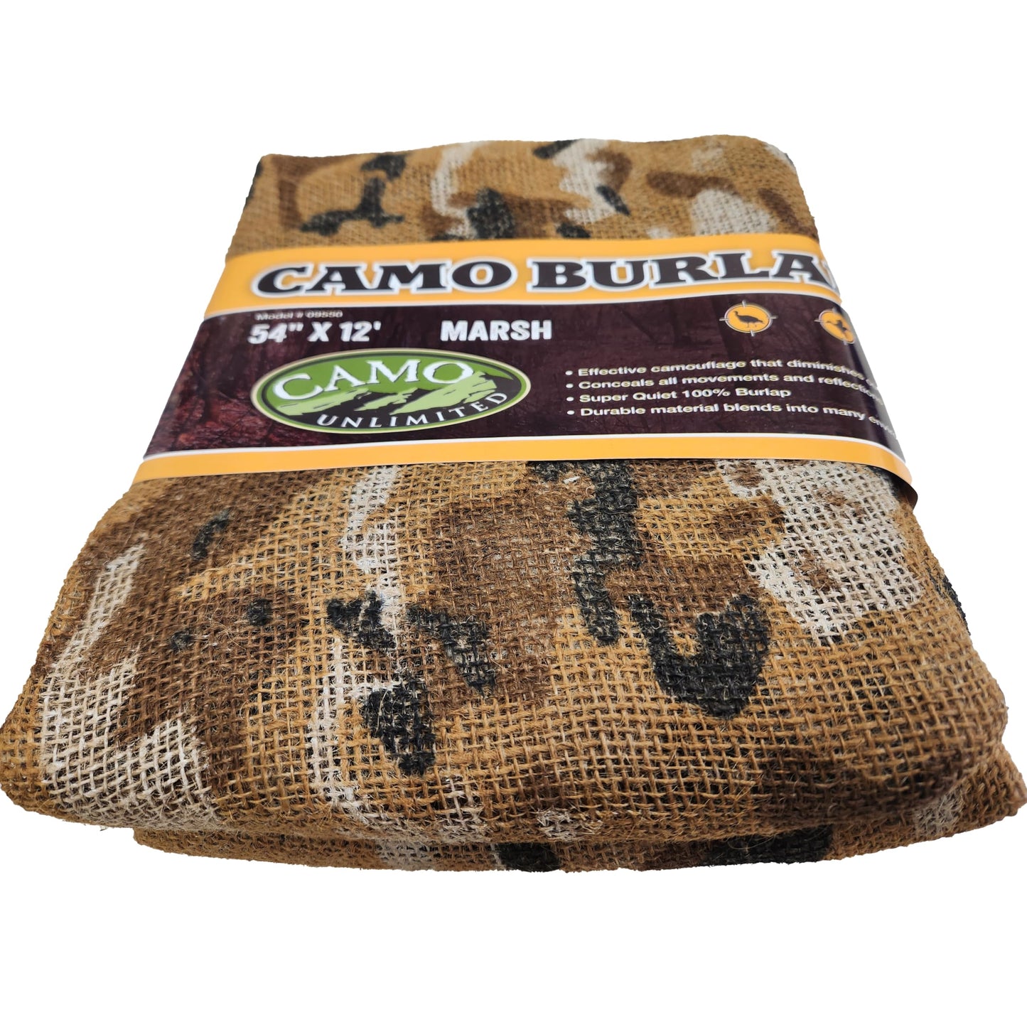 CamoSystems Heavy Duty Burlap Camouflage Hunting Net, 4.5 x 12 FT