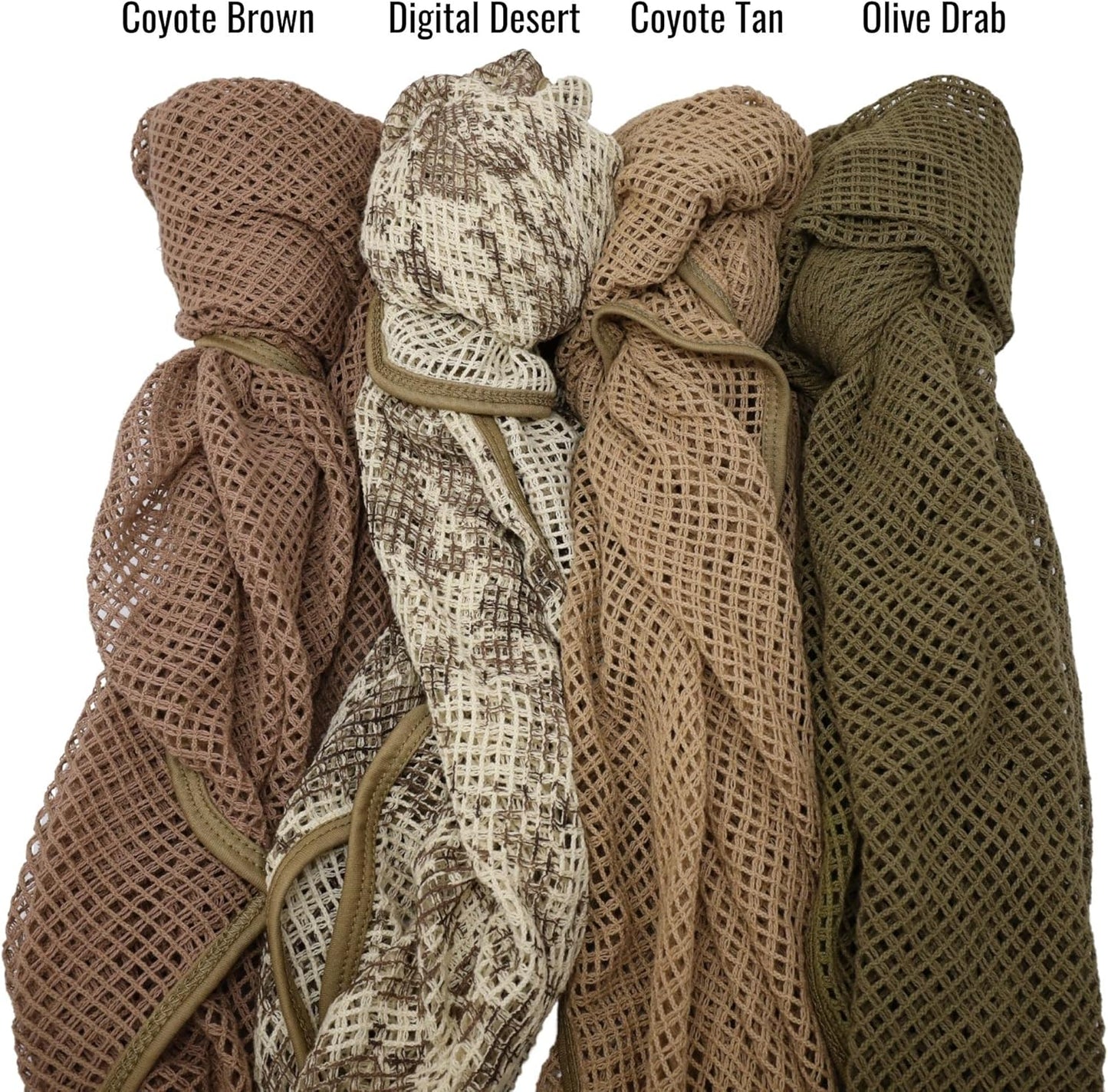 Arcturus Sniper Veil | Tactical Scarf to Camouflage Your Neck, Face & Head | 100% Cotton - 48" x 40"