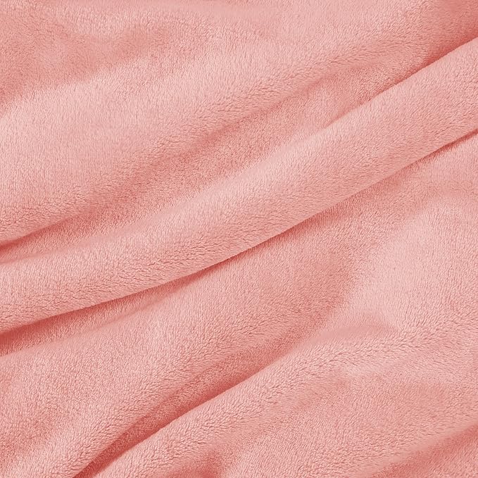 Bedsure Fleece King Size Blankets for Bed Pink - Soft Lightweight Plush Cozy Fuzzy Luxury Microfiber, 108x90 inches