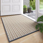 YDKGL Door Mat 17x30 Gray Indoor Dirt Resistant Non-Slip Rubber Backing