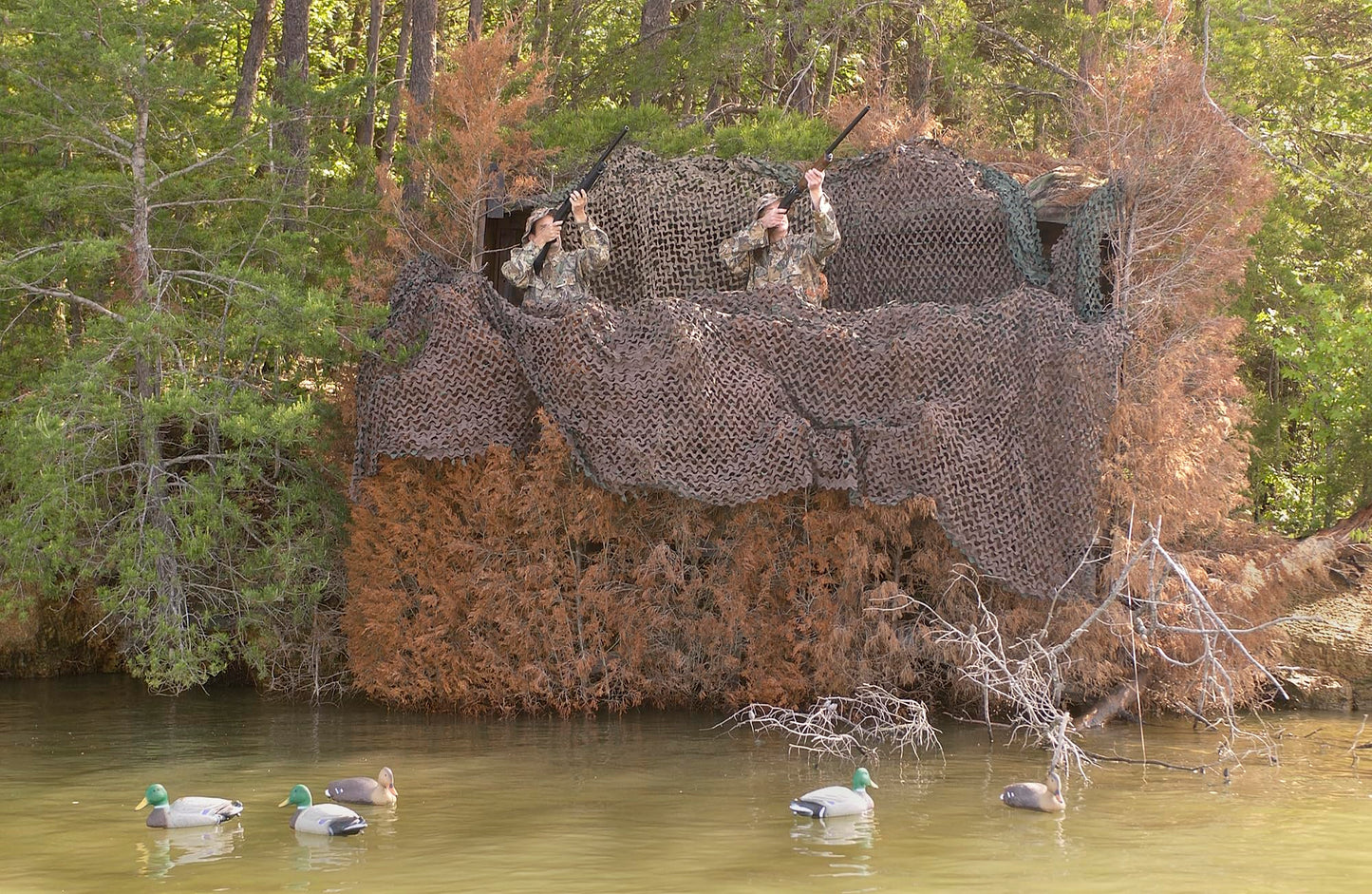 CamoSystems Reinforced Camouflage Netting | 3D Camo Nets, Waterproof & UV Protection, Silent Rip-Stop Fabric