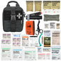 RHINO RESCUE IFAK Trauma Kit with C-A-T Tourniquet, Tactical First Aid Kit Molle Pouch for Military, Combat, Car, Camping, Hiking, Travel (Red)