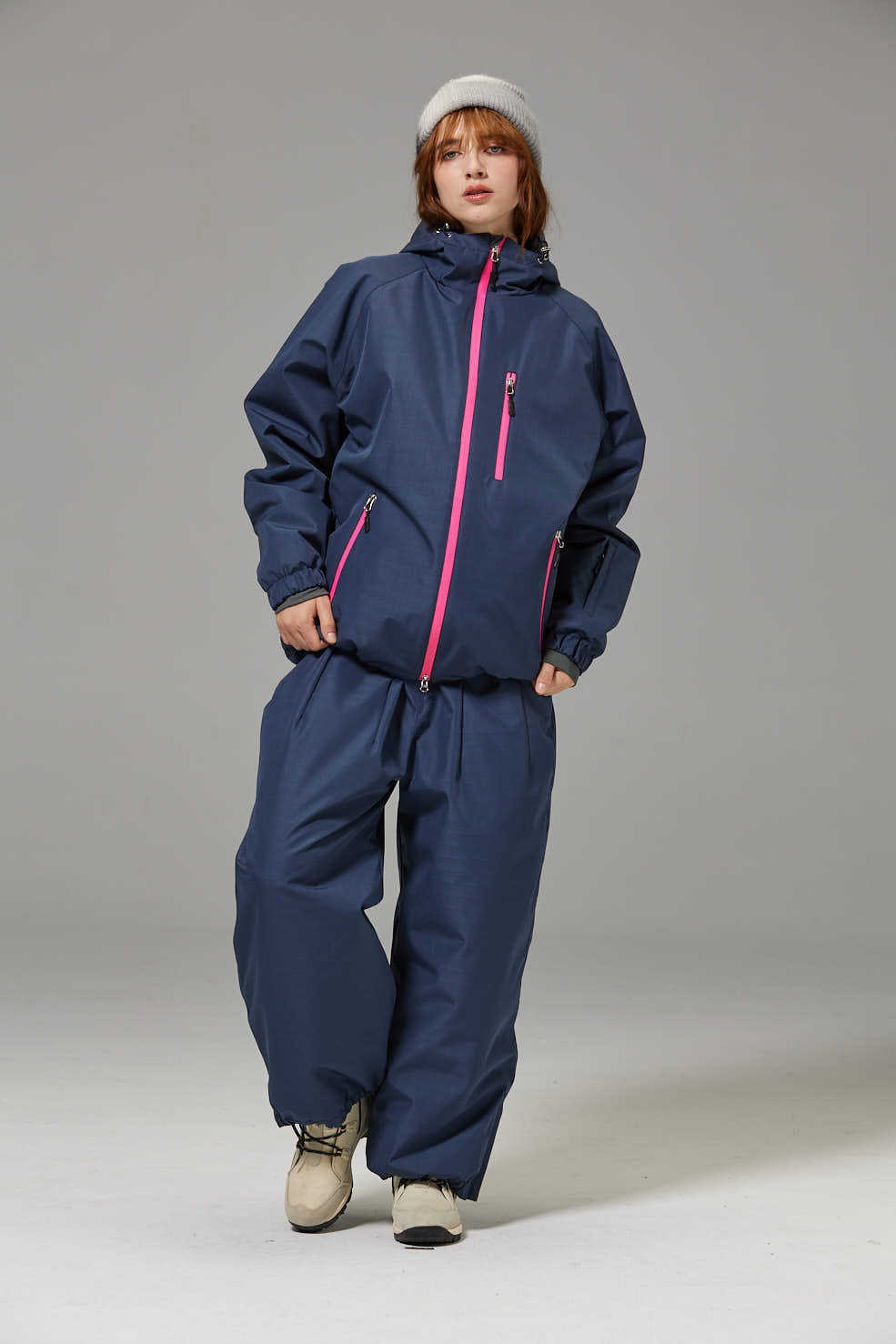 Unisex Windproof And Waterproof Loose-fitting Fashionable Ski Suit Set