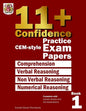 11+ Confidence: CEM-style Practice Exam Papers Book 1: Complete with answers and full explanations - Paperback