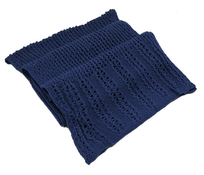 stylesilove Classic Knitted Women Solid Color Oblong Scarf