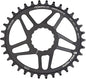 Wolf Tooth Elliptical Direct Mount Chainring - 34t RaceFace/Easton CINCH Direct Mount Drop-Stop B For Boost Cranks 3mm Offset BLK