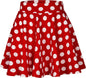 Women Flared Mini Skater Skirt - Stretchy A-Line Circle Skirt