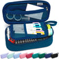 Large Pencil Case 1800ml - Heavy Duty Canvas School Supplies Organizer for Kids Students