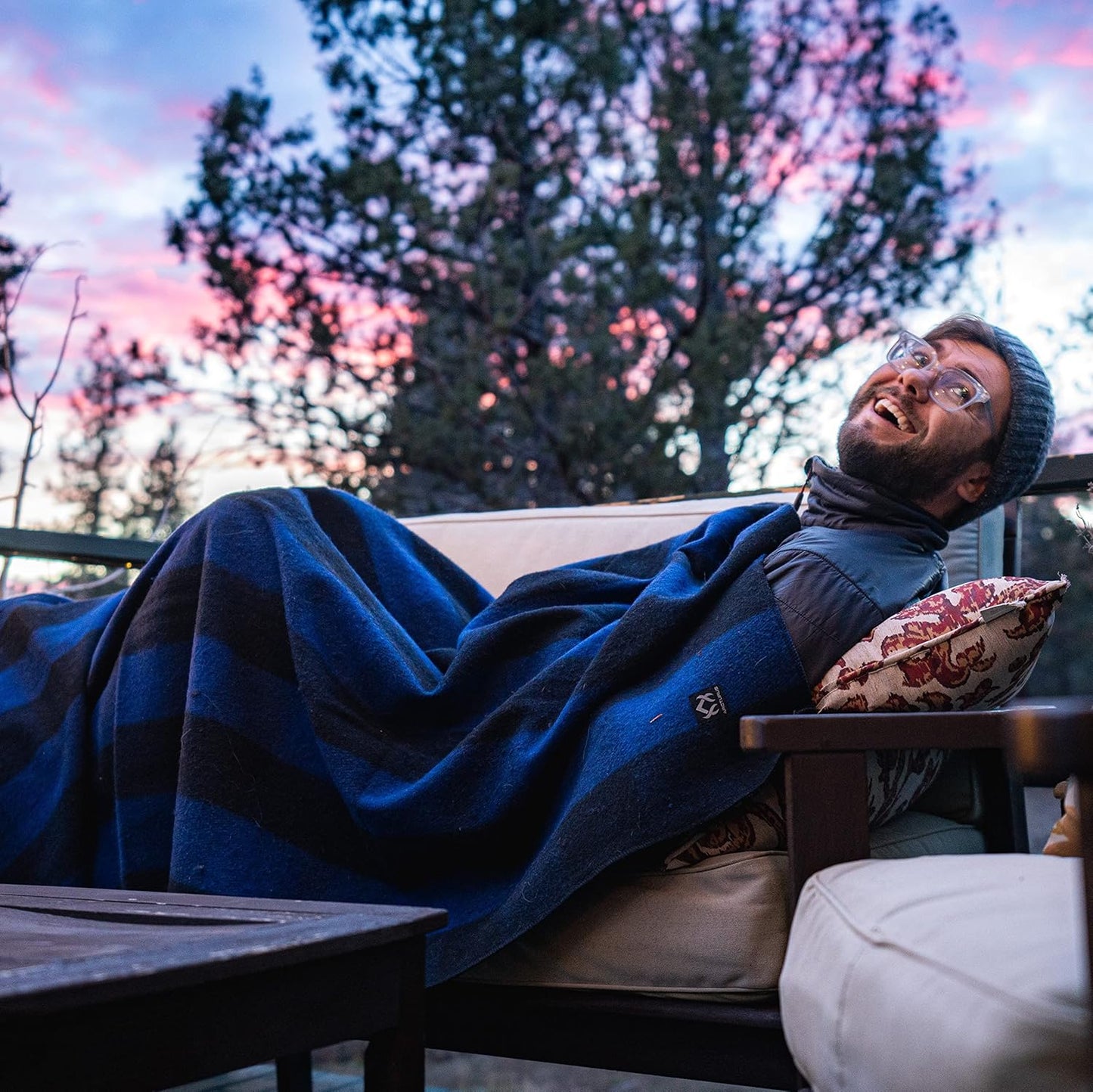 Arcturus Blue Buffalo Wool Blanket and Carry Straps Bundle