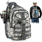 PLUSINNO Fishing Backpack with Fishing Rod and Reel Combos Tackle Boxes, Waterproof Tackle Backpack for Fishing Gear with Rod Holder, Fishing Gifts for Men with Fishing Tool Kit...