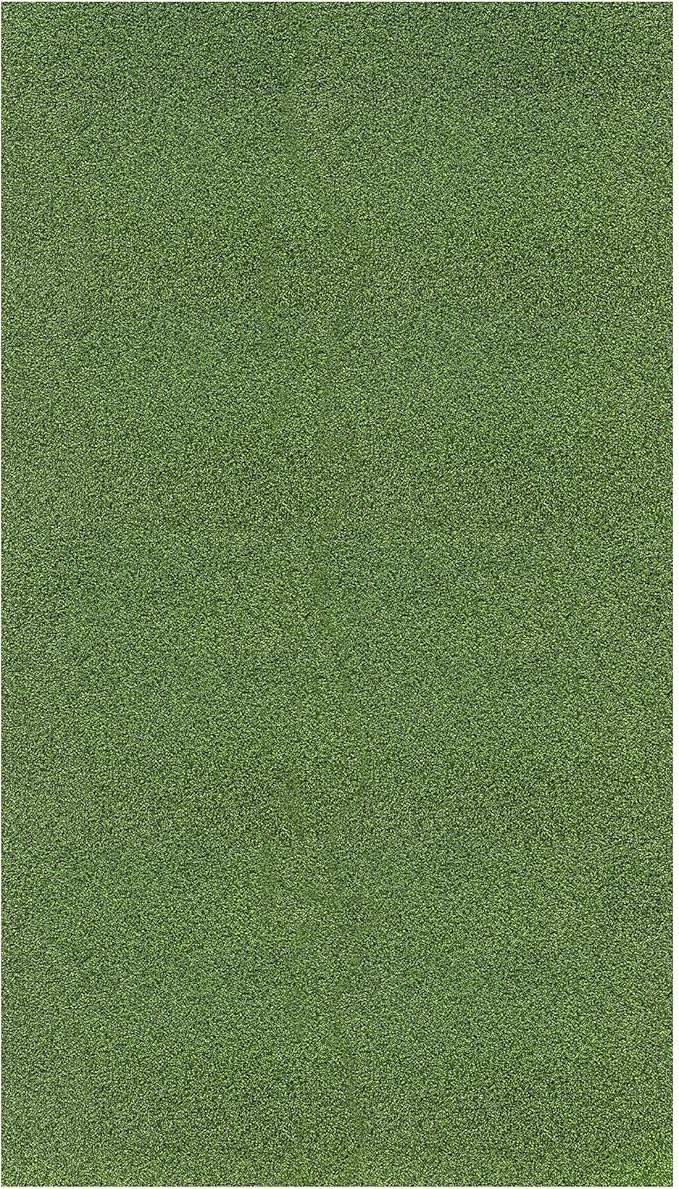 Ottomanson Artificial Turf Golf Hitting Mat 3' x 5' Indoor/Outdoor Waterproof Synthetic Fake Grass for Putting Practice Baseball Football Sports Gym Backyard, Custom Size 2' up to 30'