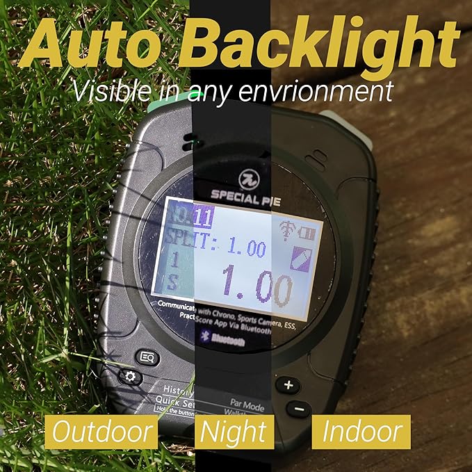 Shot Timer for Shooting - Upgraded Shooting Timer for Training & Dry Fire Practice, Loud Buzzer and Auto-Backlight, Ideal for IPSC, IDPA, USPSA