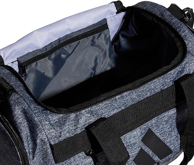adidas Unisex Defender 4.0 Gym Duffel Bag for Men and Women, Jersey Onix Grey/Black, Small (38L)