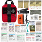 RHINO RESCUE IFAK Trauma Kit with C-A-T Tourniquet, Tactical First Aid Kit Molle Pouch for Military, Combat, Car, Camping, Hiking, Travel (Red)