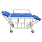 MJM International 920-FD-PAD Shower gurney with fold down head and foot section with closed cell water proof foam pad
