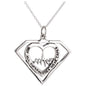 Healthcare Superhero Sterling Silver Necklace