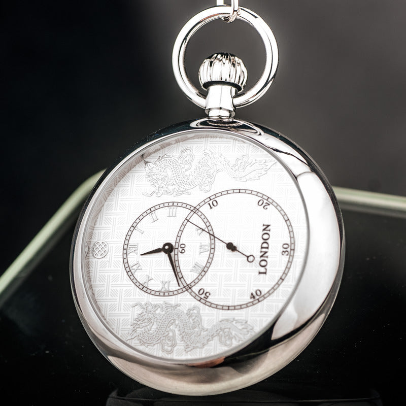 Automatic Movement Three-hand Mechanical Pocket Watch