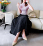 Heavy Industry Pleated Skirt Large Swing Umbrella Skirt Mid-length