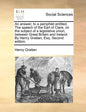 An Answer, to a Pamphlet Entitled, the Speech of the Earl of Clare, on the Subject of a Legislative Union, Between Great Britain and Ireland. by Henry - Paperback