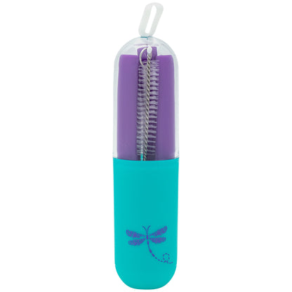 Silicone Straw Set with Brush