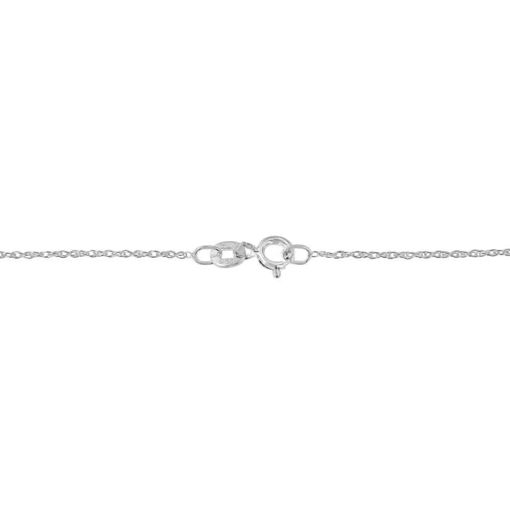 Round and Baguette Diamond Heart Pendant in Sterling Silver 1 1/4 Cttw