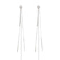 925 Sterling Silver Dangle Chain Tassel Earrings