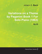 Variations on a Theme by Paganini Book 1 by Johannes Brahms for Solo Piano (1863) Op.35 - Paperback