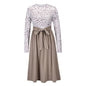 Knitted Skirt European And American Slim Lace-up Plus Size Women's Skirt