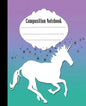 Composition Notebook: Pretty Stars and Unicorn Composition Notebook Wide Ruled 7.5 x 9.25 in, 100 pages book for kids, teens, school, studen - Paperback