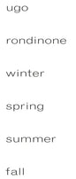 Ugo Rondinone: Winter, Spring, Summer, Fall - Hardcover