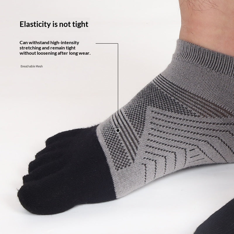 AutumnWinter Thickened Mens Wool Five-Finger Socks